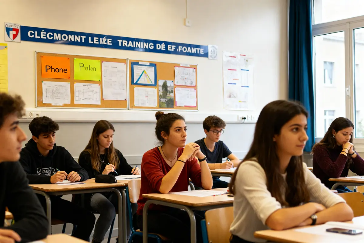 Des étudiants attentifs en classe lors d'une séance de formation Inspé Clermont-Ferrand